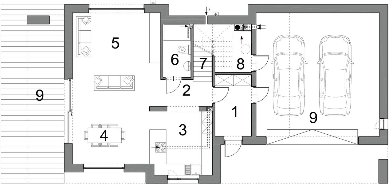Parter projektu Gustowny D39 wariant III