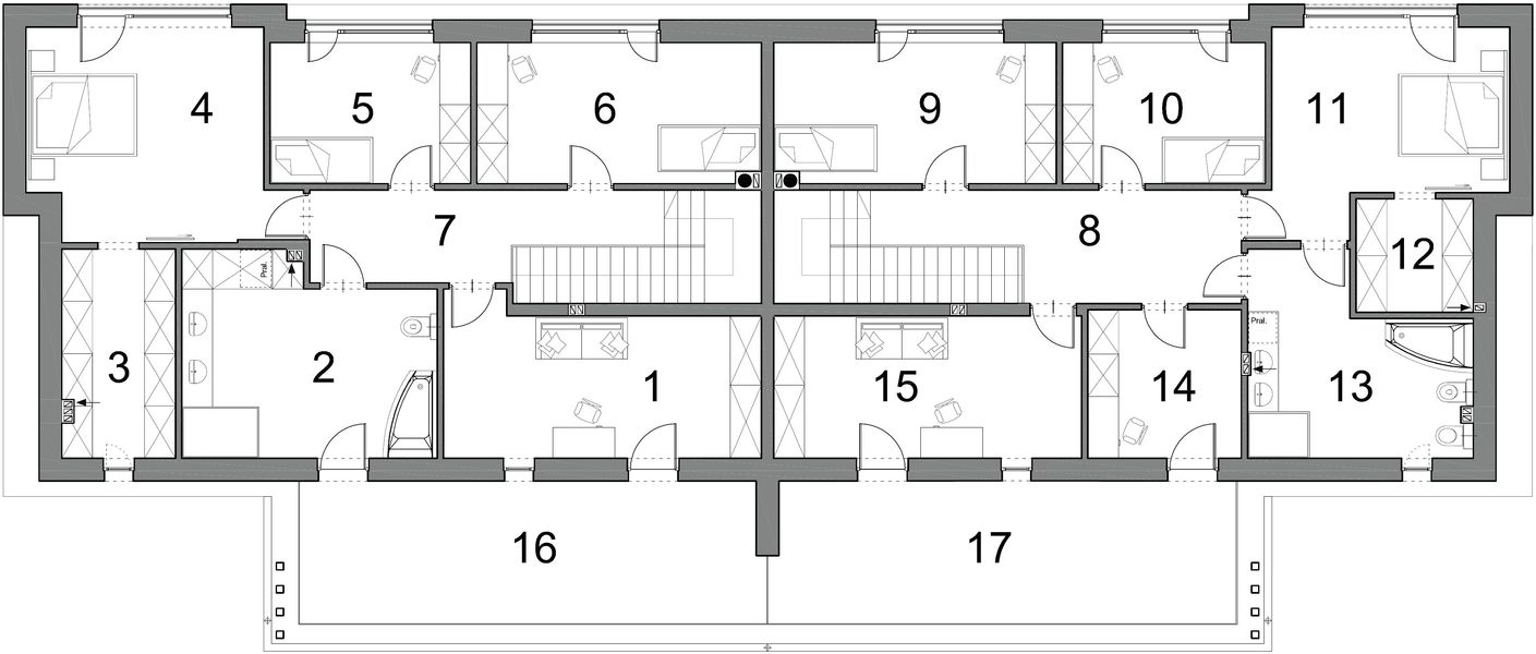 Piętro 1 projektu EG-84
