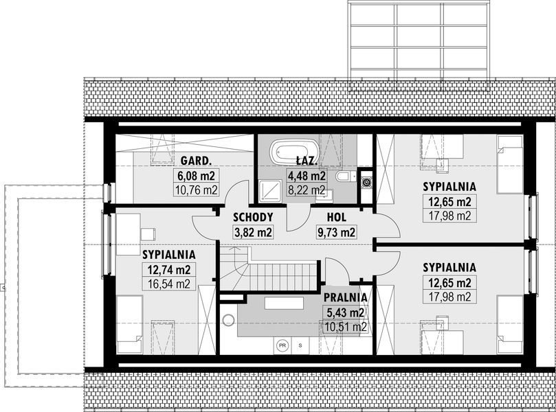 Poddasze projektu E-280