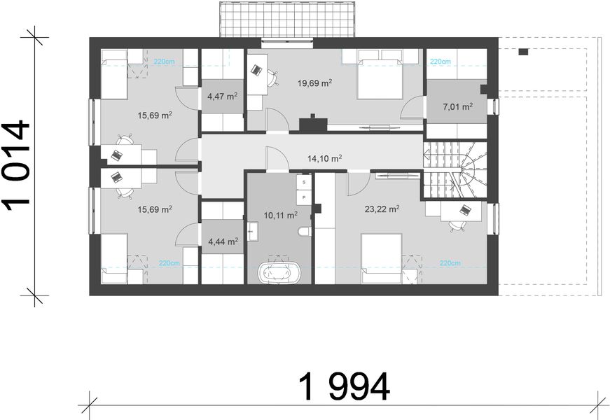 Poddasze projektu uA215