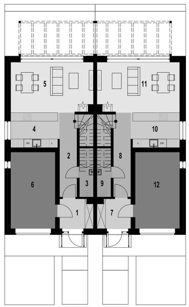 Parter projektu Eco 44 - dwulokalowy