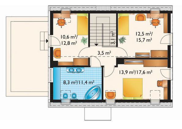 Poddasze projektu Sambor As (1762)