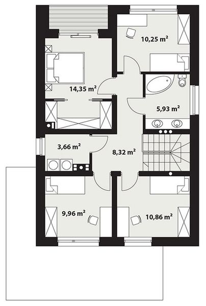 Piętro 1 projektu Emi