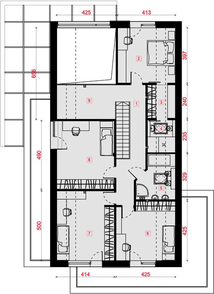 Poddasze projektu Senimona 4z2