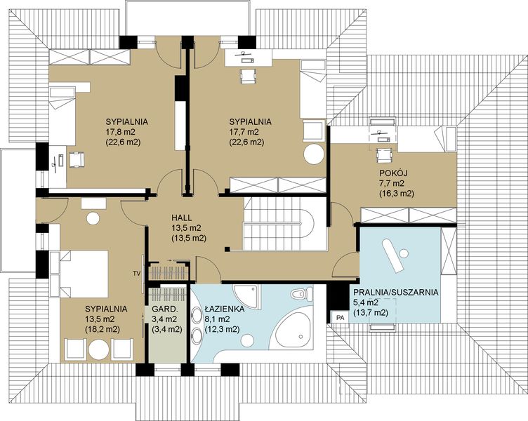 Poddasze projektu HG-I6A