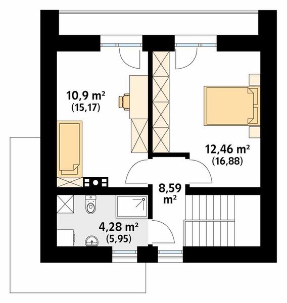 Poddasze projektu Lopra 2