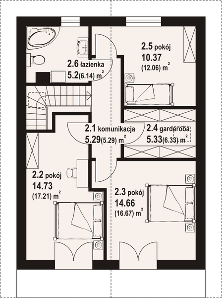 Poddasze projektu Grajewo a3