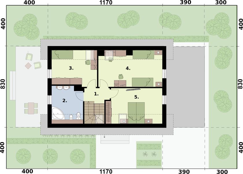 Poddasze projektu Trypolis 8A
