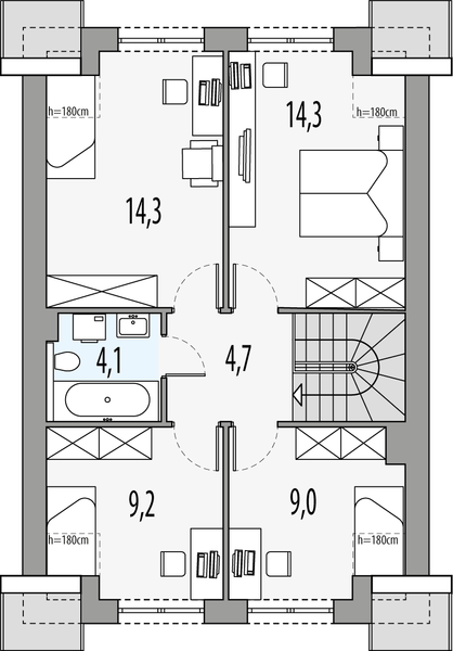 Poddasze projektu Gilbert 6