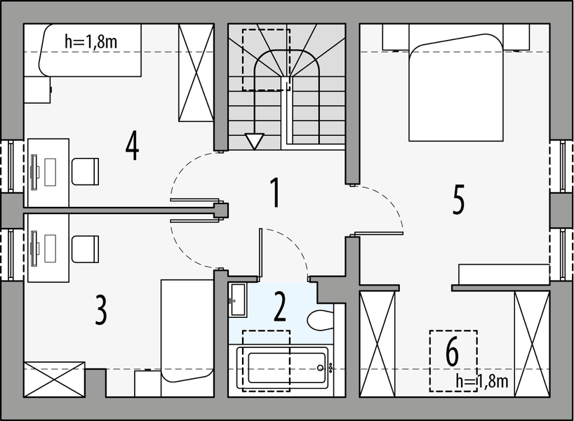 Poddasze projektu Riki 70 klasyk