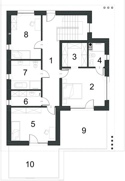 Piętro 1 projektu EG-85
