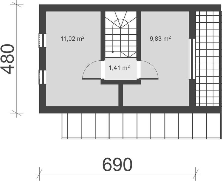 Poddasze projektu uA283