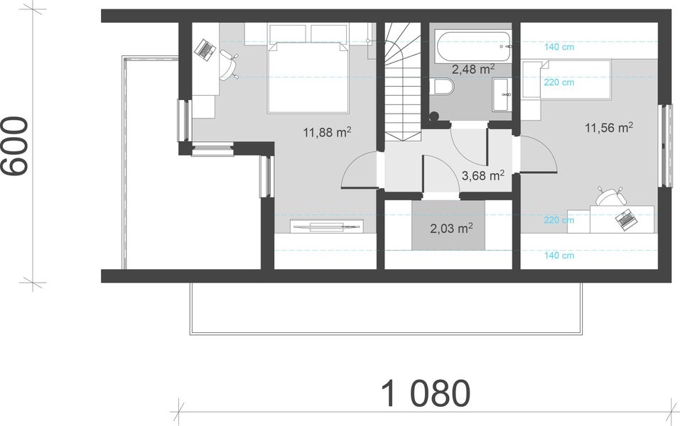 Poddasze projektu uA284v1