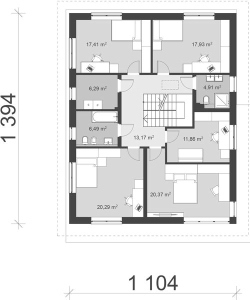 Piętro 1 projektu uA253