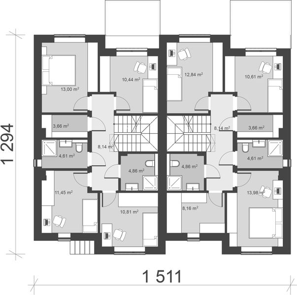 Piętro 1 projektu uA270