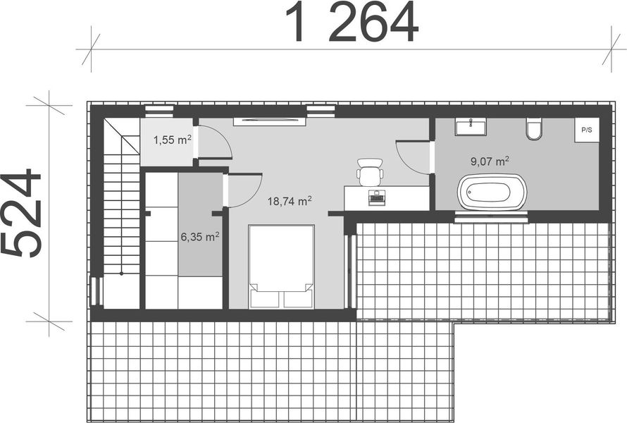 Piętro 1 projektu uA280