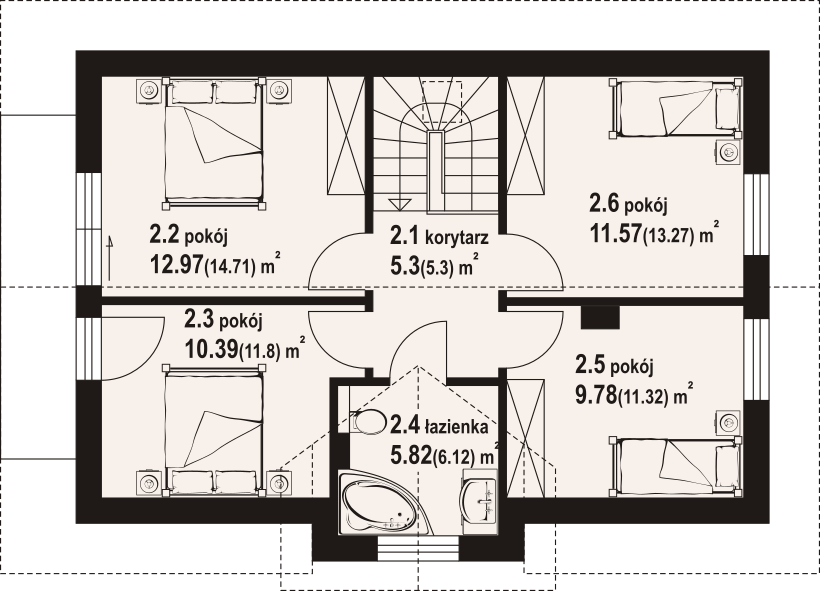 Poddasze projektu Janowo a3