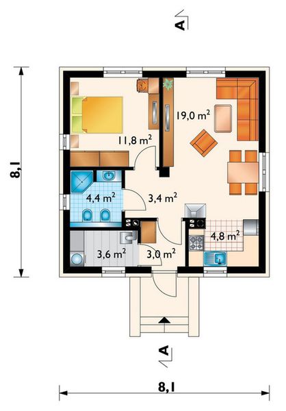 Parter projektu Na Kwadracie (1779)