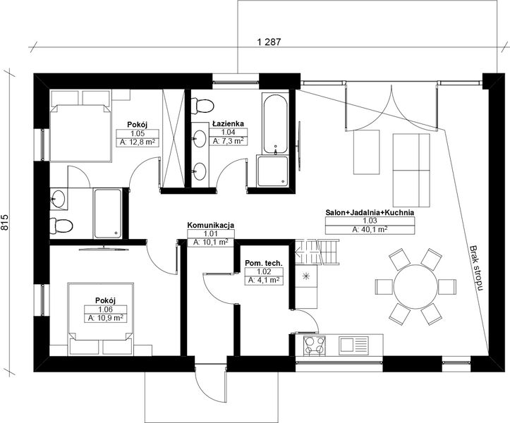 Parter projektu Dom modułowy całoroczny Marysia 5