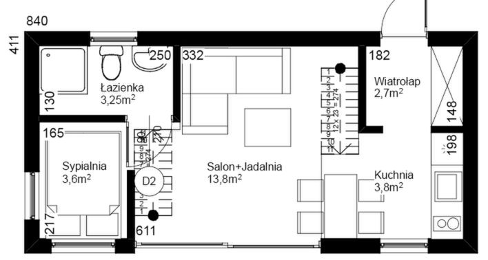 Parter projektu Dom modułowy całoroczny Marysia 7