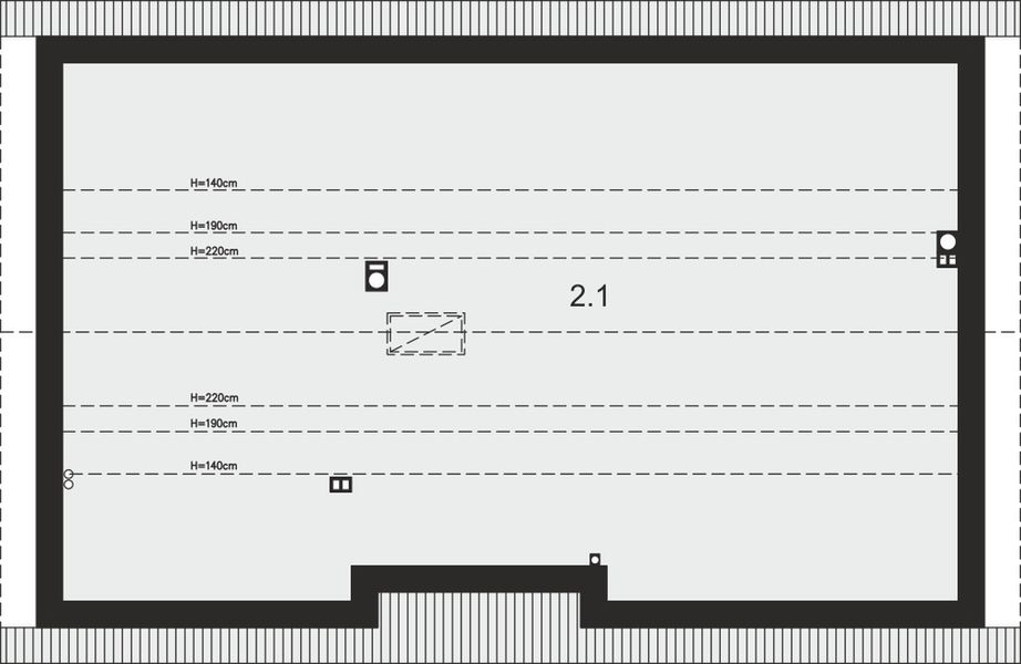 Poddasze projektu Tracja 6 Energo