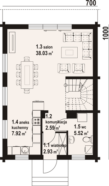 Parter projektu Gąsawa aa 70 dw