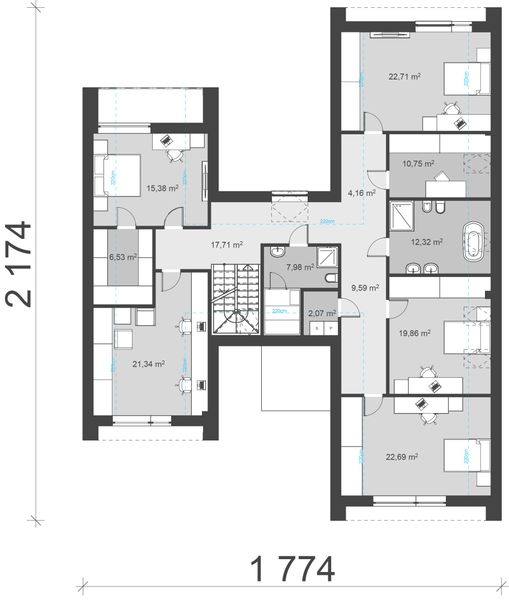 Poddasze projektu uA180