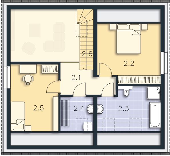 Poddasze projektu Helsinki DCP381