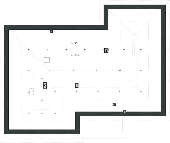 Poddasze projektu EG-80 wariant I