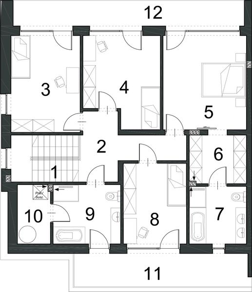 Piętro 1 projektu EG-86