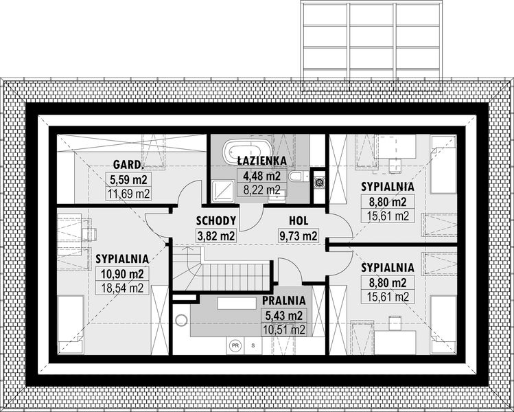 Poddasze projektu E-286