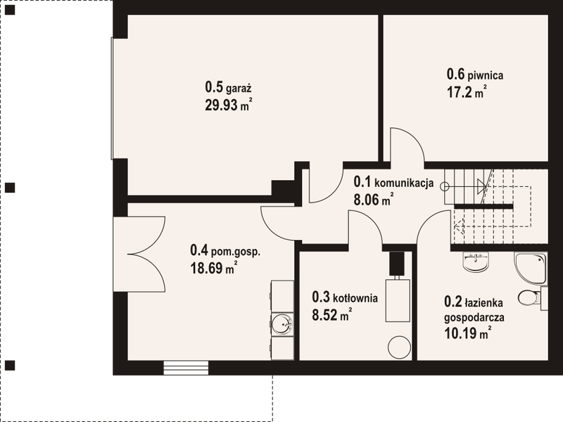 Piwnica projektu Chroślice 13