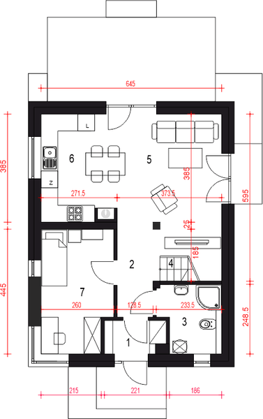 Parter projektu Kiwi bez garażu [B]