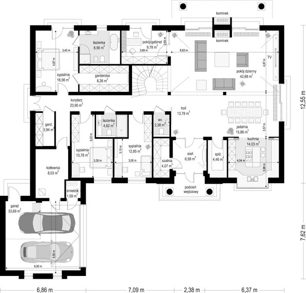 Parter projektu Rezydencja parkowa 3 B