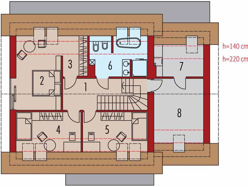 Poddasze projektu Iga II G1 energo