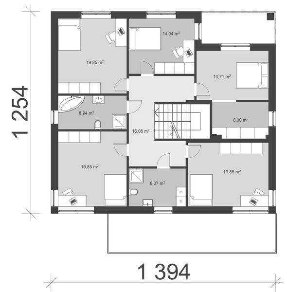 Piętro 1 projektu uA234