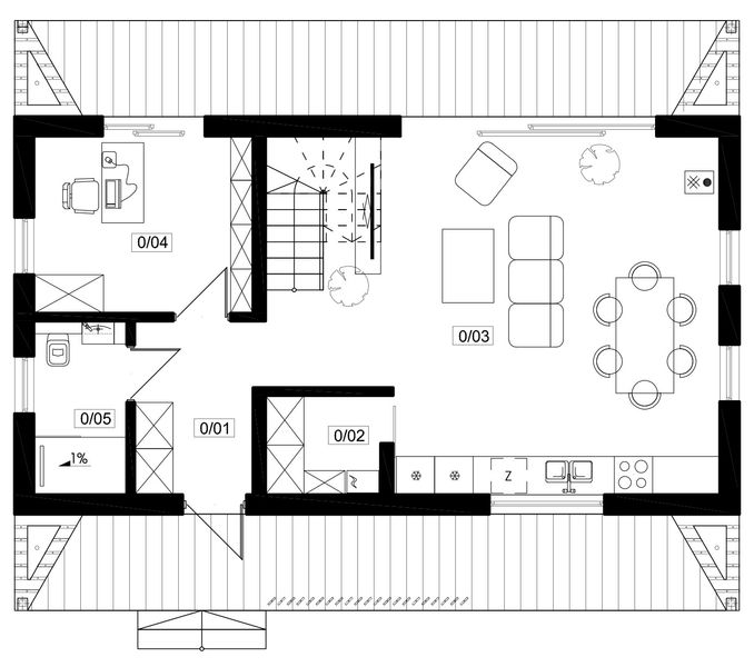 Parter projektu Grot - drewniany