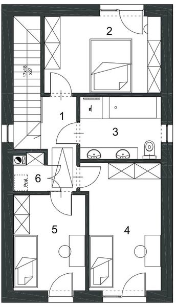 Piętro 1 projektu BK-4