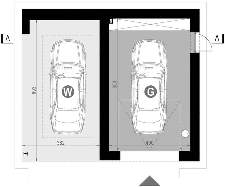 Parter projektu Garaż HomeKoncept G 06