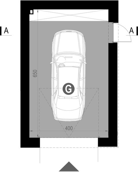 Parter projektu Garaż HomeKoncept G 05
