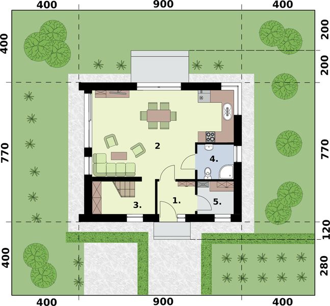 Parter projektu La Pampa 2 - na zgłoszenie do 70m2