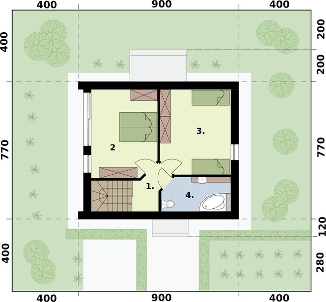 Poddasze projektu La Pampa 2 - na zgłoszenie do 70m2