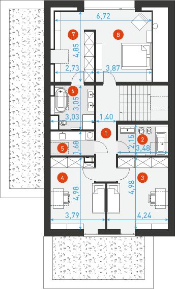 Poddasze projektu Modelowy 1
