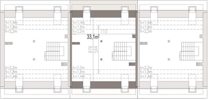 Poddasze projektu Fast szeregówka