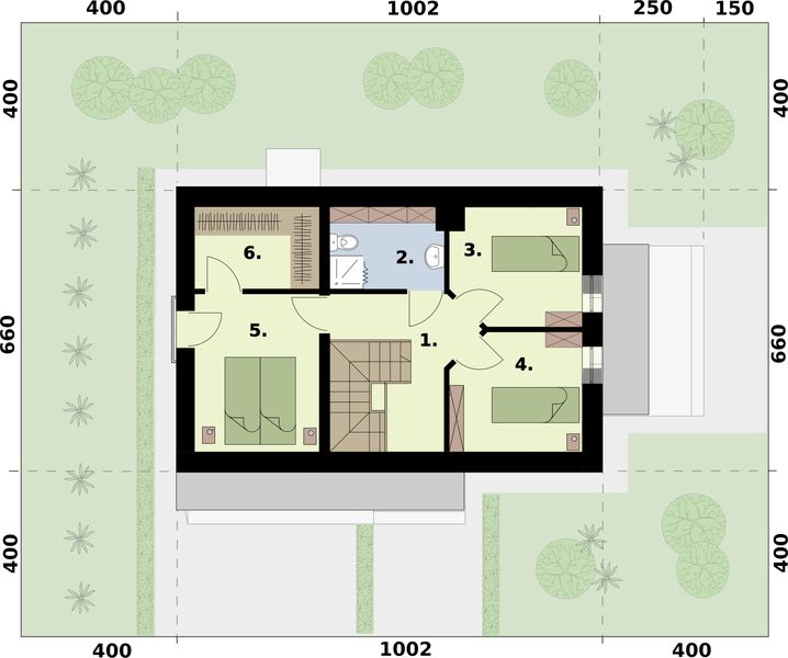 Poddasze projektu Orlean 9 dom letniskowy