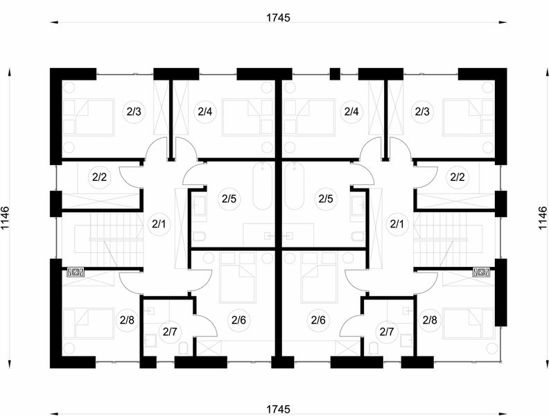 Piętro 1 projektu B-150