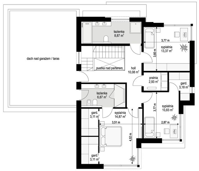 Piętro 1 projektu Qubik