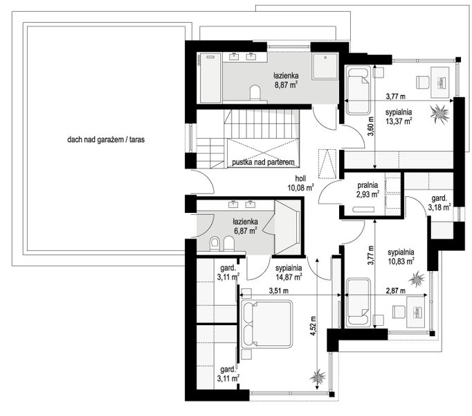 Piętro 1 projektu Qubik 2