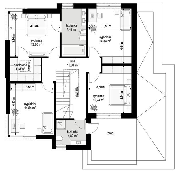 Piętro 1 projektu Qubik 4