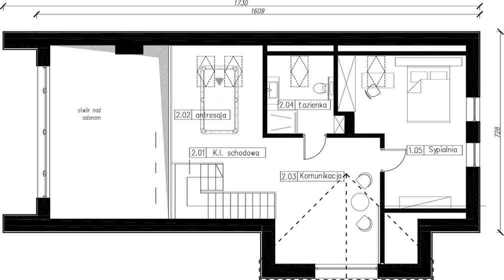 Poddasze projektu Helen